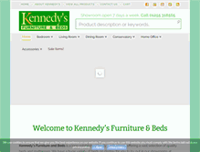 Tablet Screenshot of kennedysfurniture.co.uk